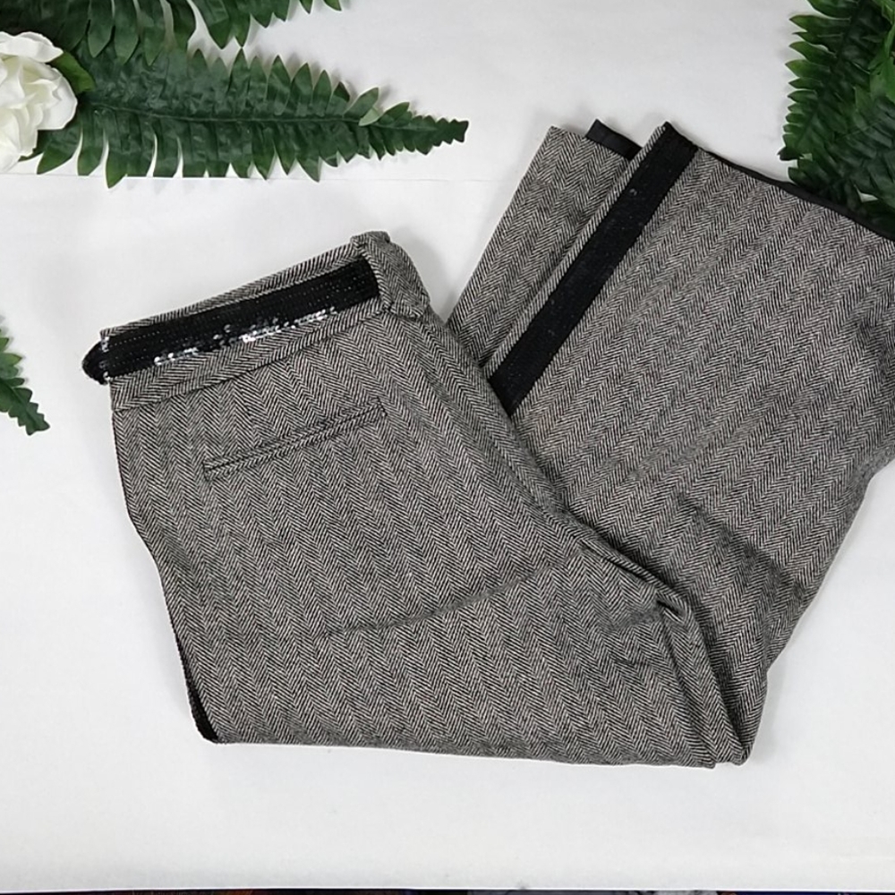 Ann Taylor Loft Marisa sequin pants s 4